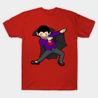 halloween dabbing dracula vampire T-Shirt